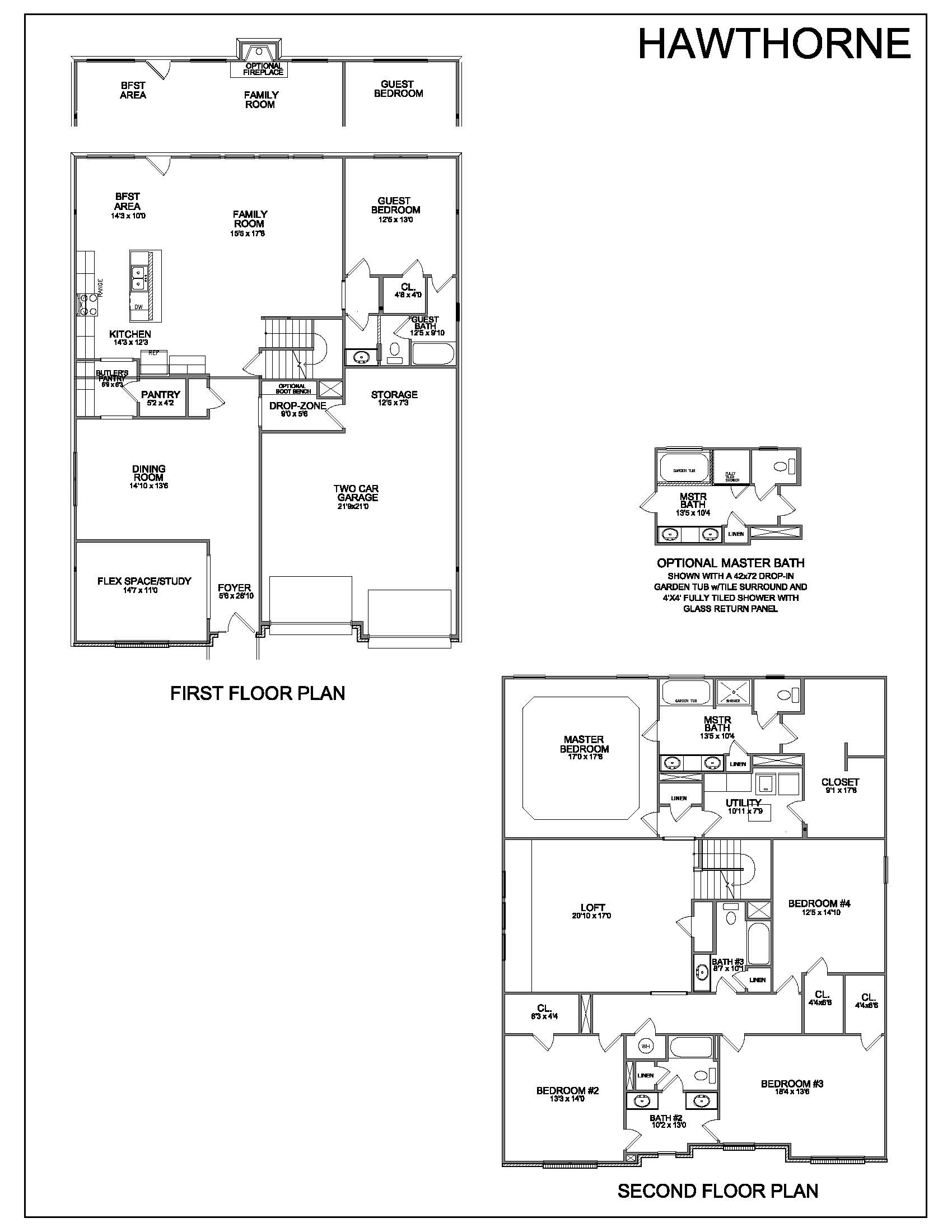 Floor Plans - Hawthorne - Lexington Real Estate