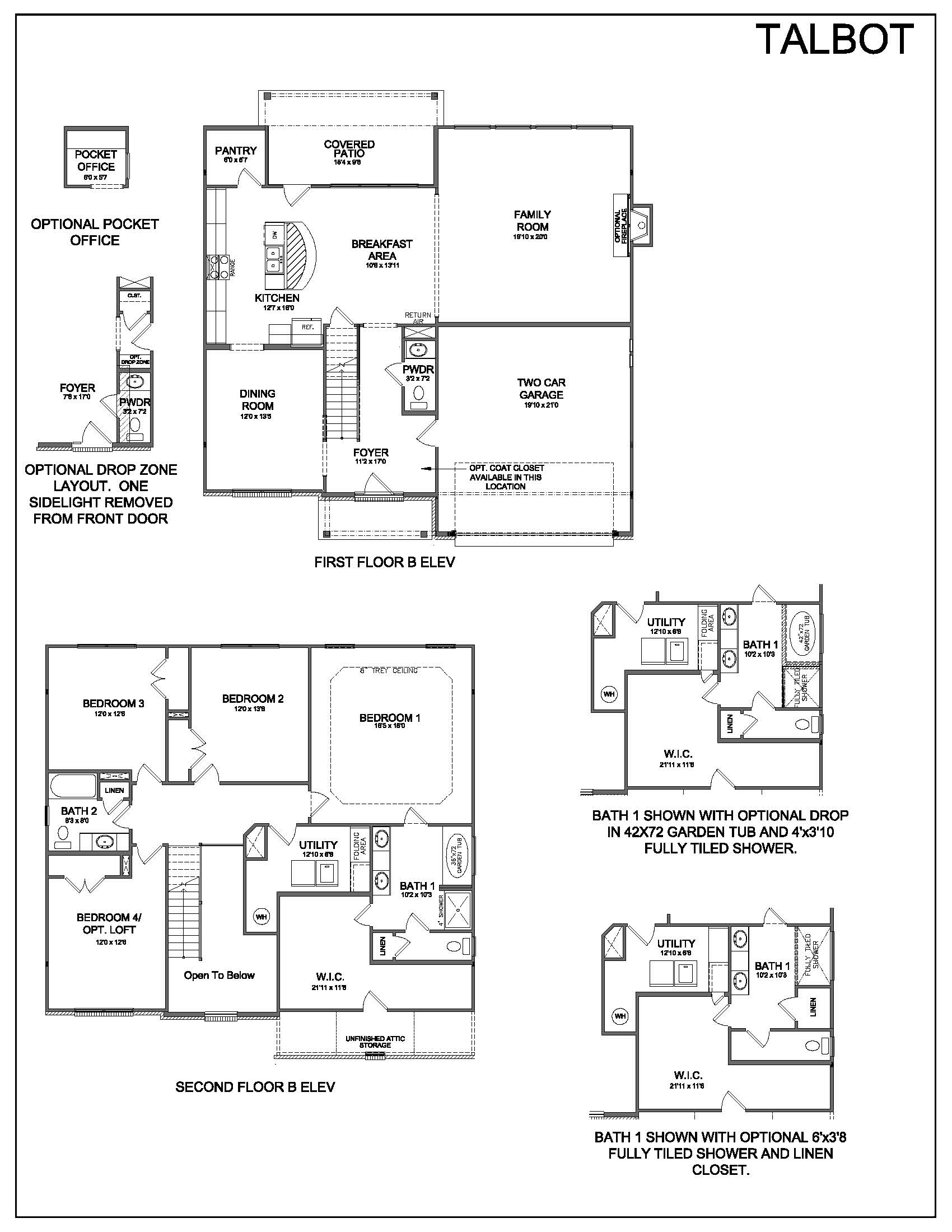 Floor Plans - Talbot