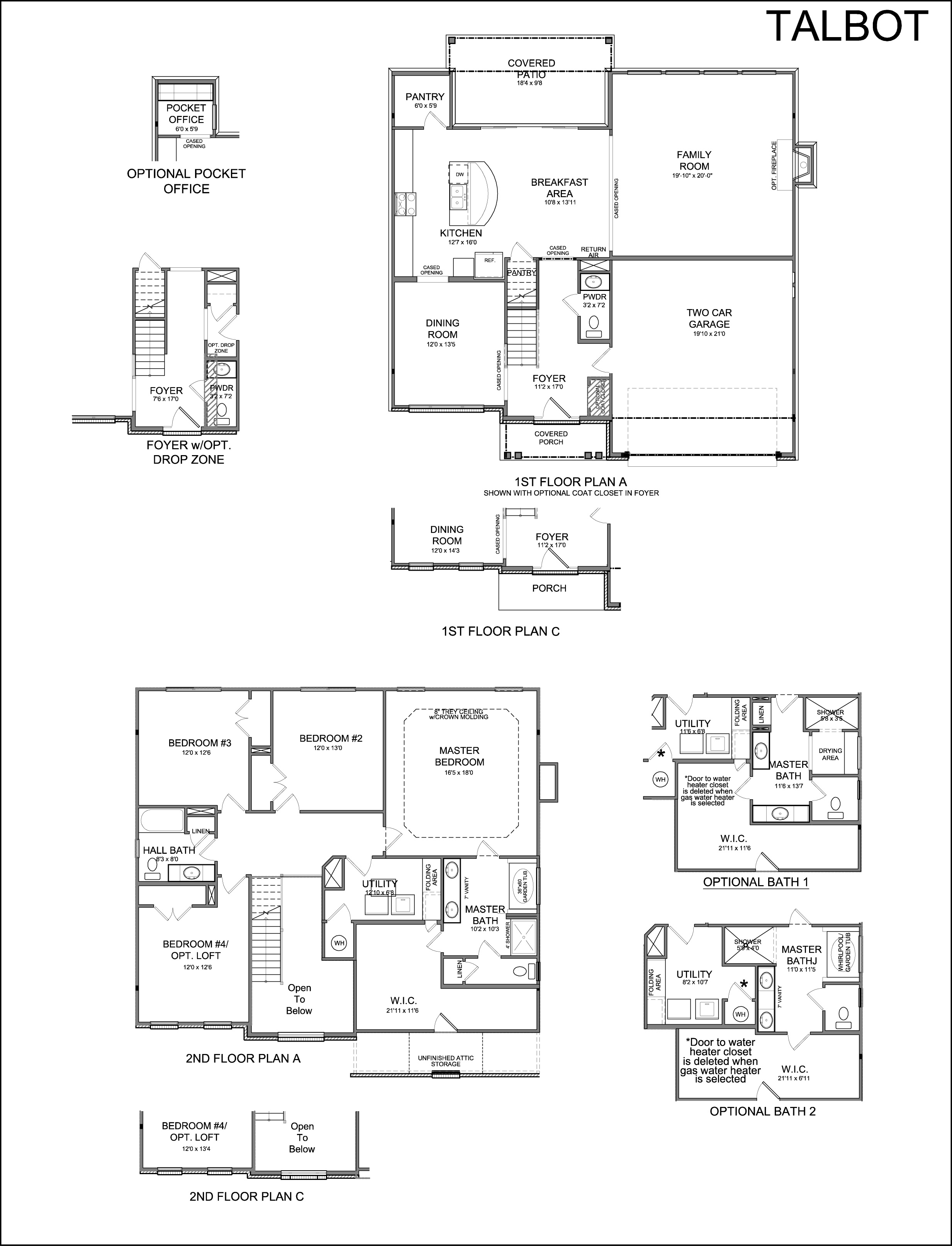 Floor Plans - Talbot